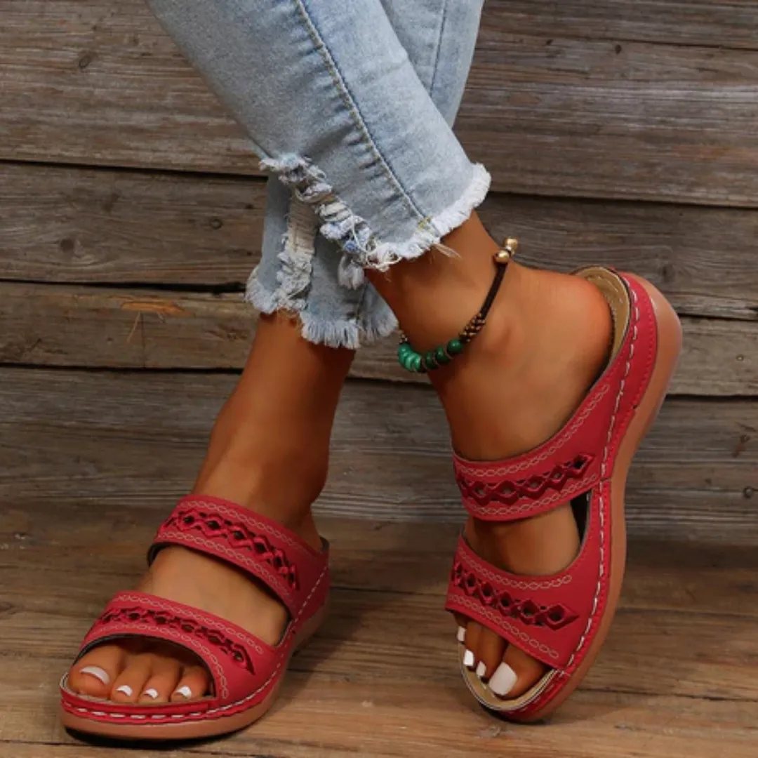 Women's Summer Boho Slip On Sandals | Walking