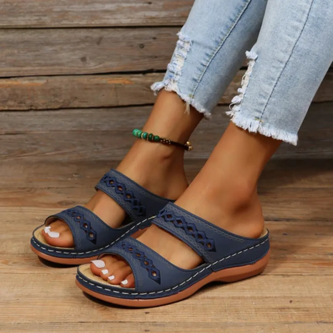 Women's Summer Boho Slip On Sandals | Walking