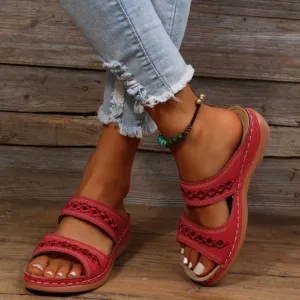Women's Summer Boho Slip On Sandals | Walking