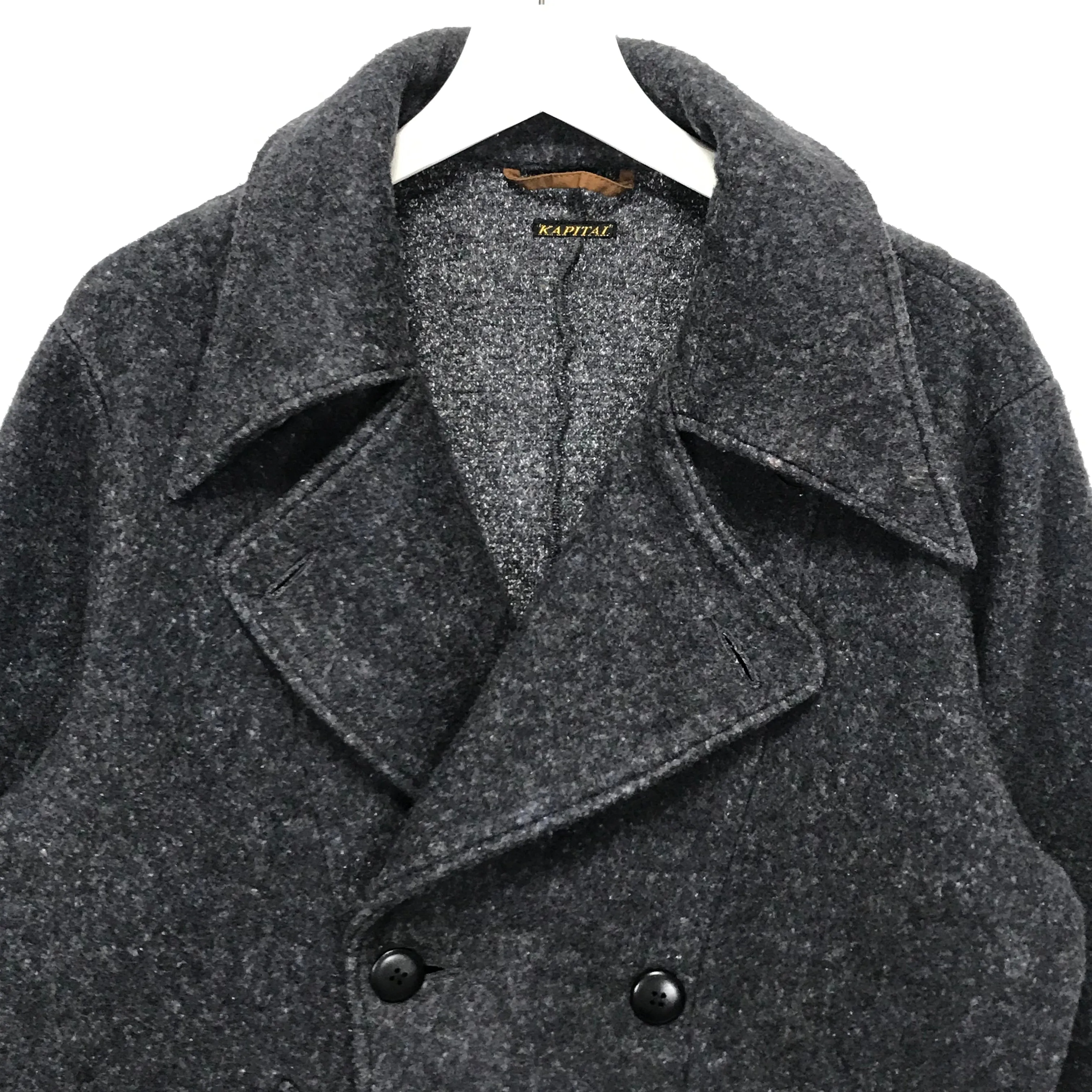 [XL] Kapital Fleece Pea Coat