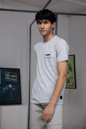 Zip Patched T-Shirt