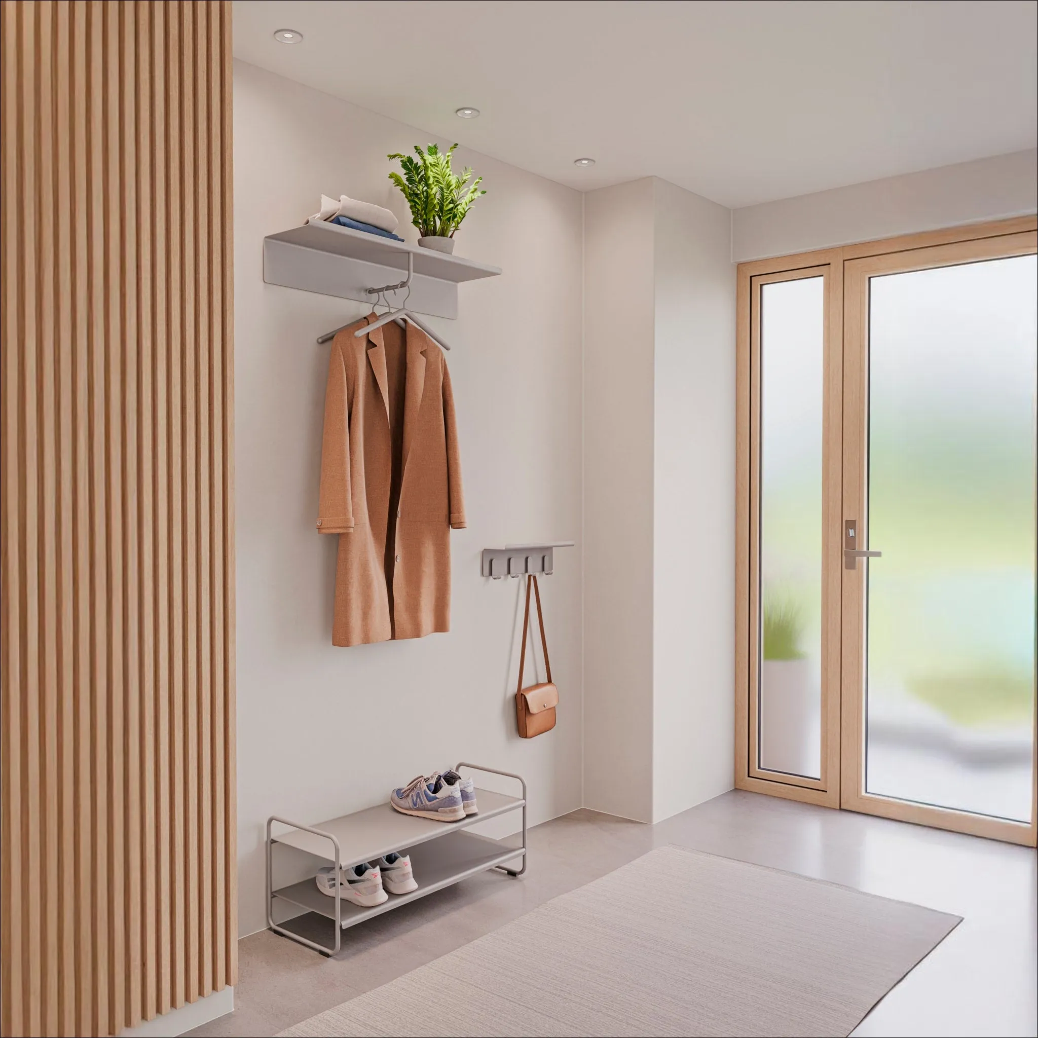 ZONE DENMARK A-Coat Coat Rack, L80cm, Soft Grey